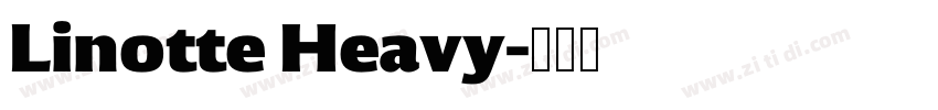 Linotte Heavy字体转换